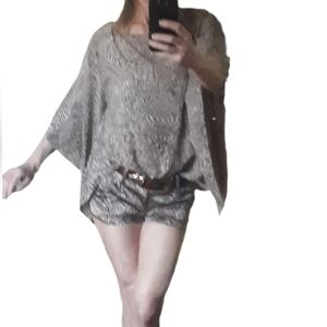Alice + Olivia silk shorts And Matching Silk Top